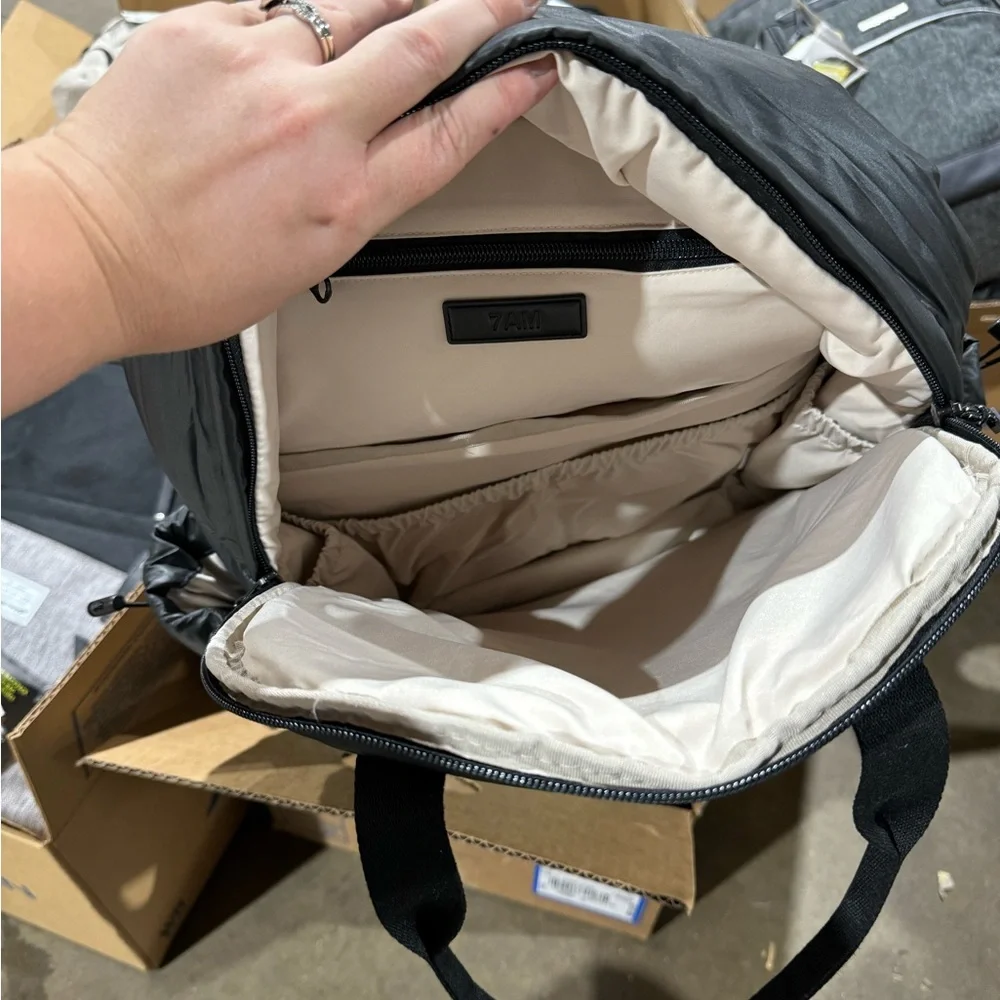 7am Enfant Black Diaper Bag Backpack Sydney
